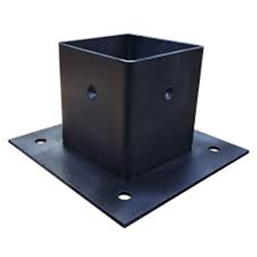 TAS PERGULE AYAK 3 MM SİYAH MAT 8,5X8,5